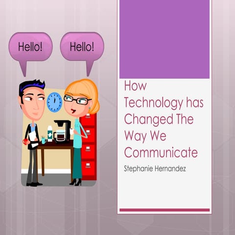 Impact of technology towards communication | PPT
