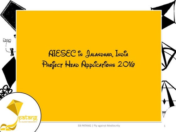 Project Head Applications | AIESEC in JALANDHAR, INDIA