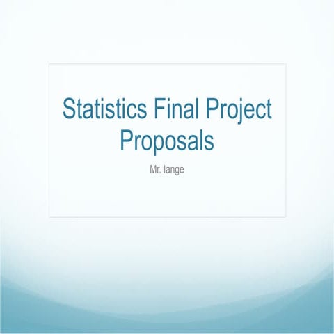Final Project Proposal