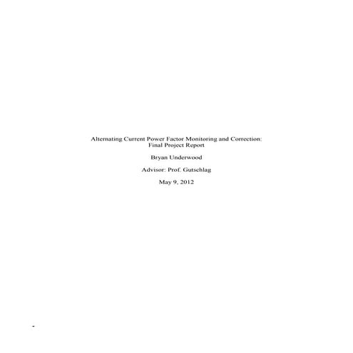 Final project report