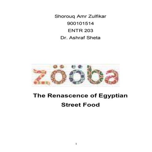 Entrepreneurship project 