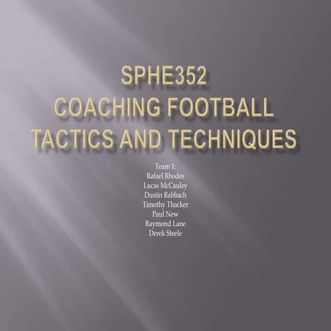 I Formation Offense | PPT