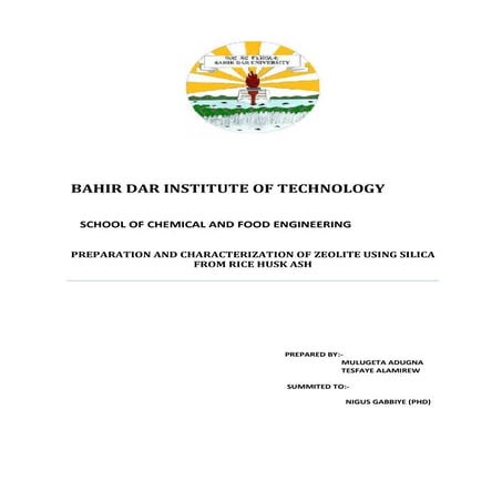 preparation of hetrocatalyst from rice husk