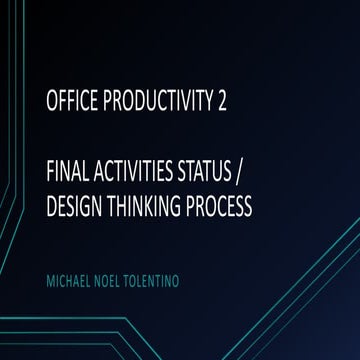 FINAL PROJECT STATUS and DESIGN THINKING PROCESS.pptx