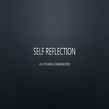 Semester Review of Technical Writing