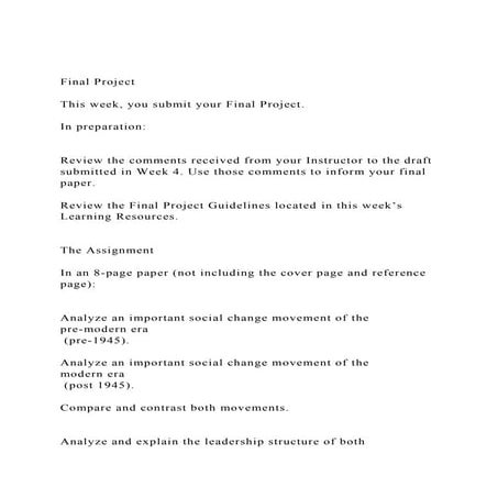 Assignment Final Project DraftThis week, you submit a draft.docx