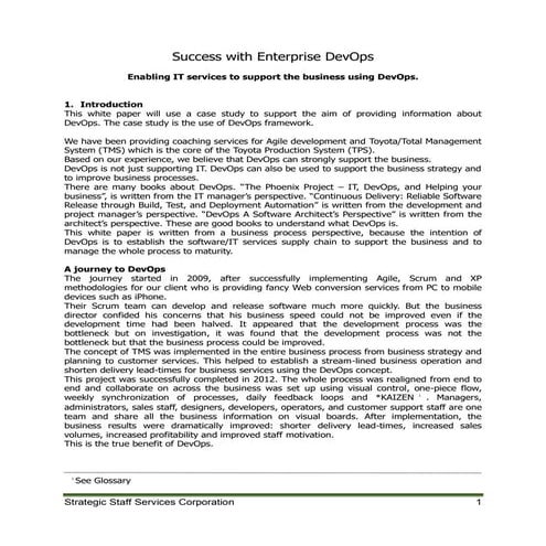 success with enterprise dev-ops - whitepaper -