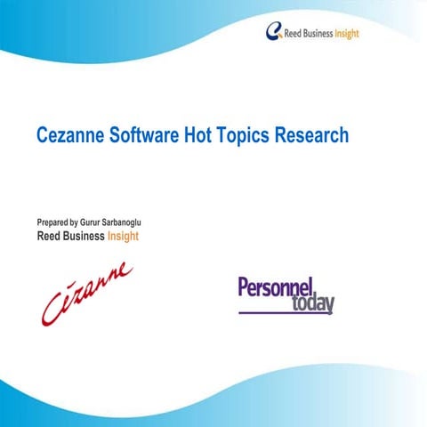 Exclusive research by PersonnelToday.com and Cezanne Software on  Global HR