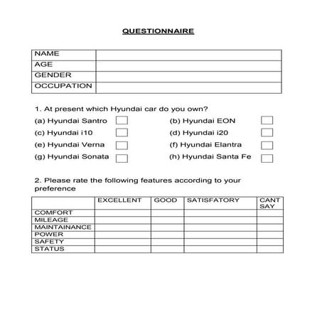 questionnaire