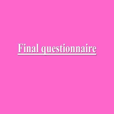 Questionnaire for target audience... | DOC
