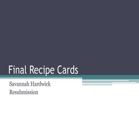 Final recipe cards resubmission 14/05/11