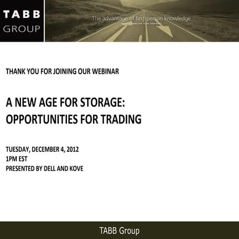 Dell/Kove Webinar 12.4.2012
