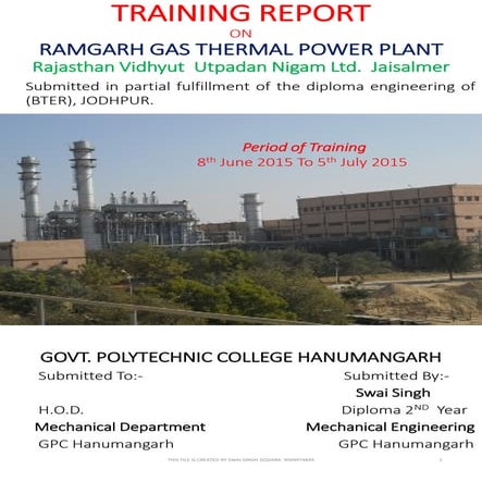 Ramgarh-gas-thermal-power-plant- by swai singh godara BAYTU-(RAMGARH)  941453...