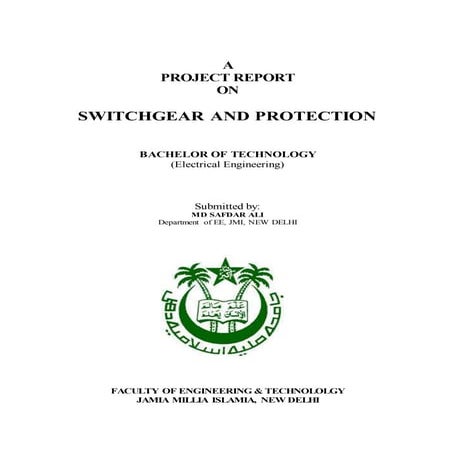 SWITCHGEAR AND PROTECTION, STARTING OF 3 PHASE INDUCTION MOTOR