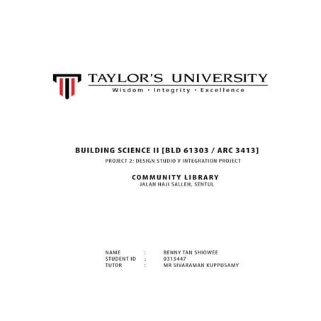 Building Science Ii Project 2 Pdf