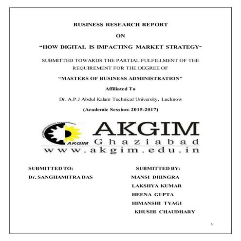 How digital is impacting market strategy