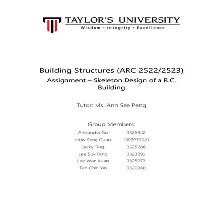 Building Structure Project 1 | PDF