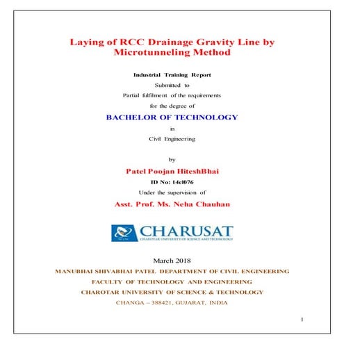 final year civil engineering training report 