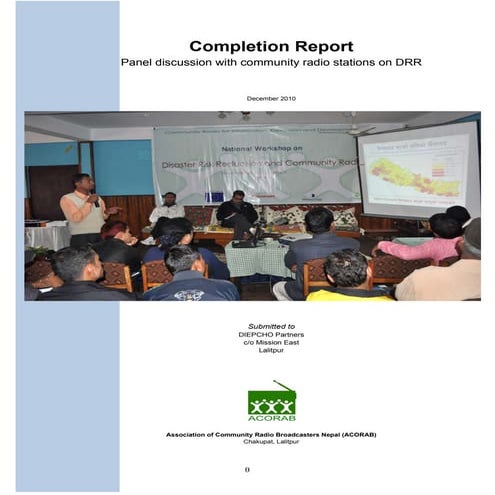 Final report  acorab drr programme