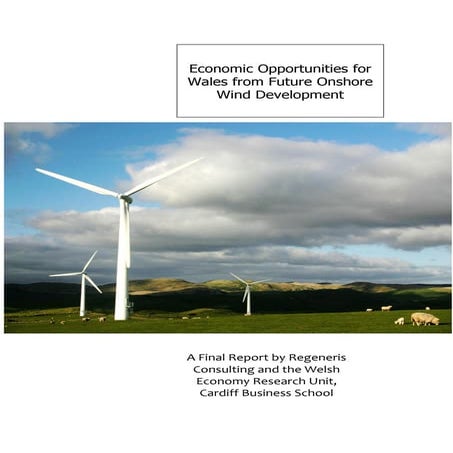 Economic opportunities from onshore wind in wales