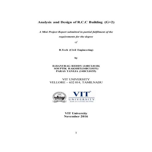 Design & Analysis of G+2 Residential Building Using STAAD Pro