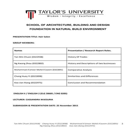 FNBE0115- EPC ENG Final Report