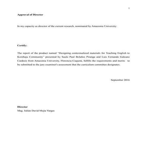 Designing contextualized materials for teaching english to korebaju community