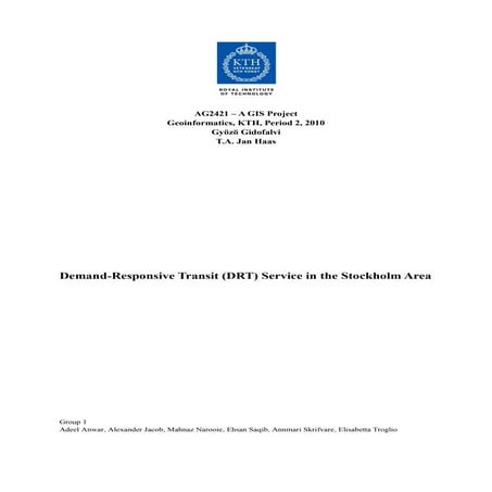 KTH-Texxi Project 2010