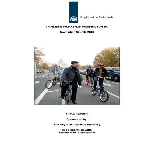 Final report ThinkBike Washington DC 2010