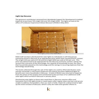 Light Up Oecusse Phase 3 Final Report