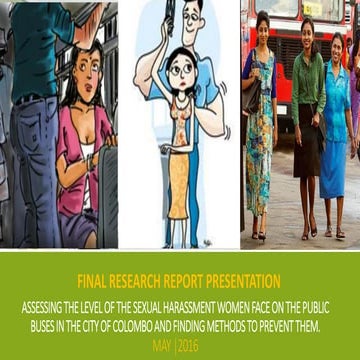 Final report of assessing the level of the sexual harassment women