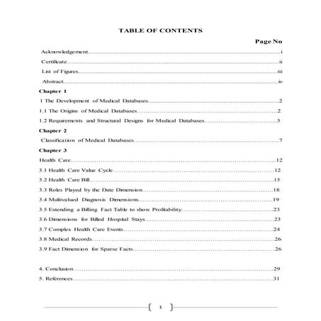 Final Report on Use  of Star Schema