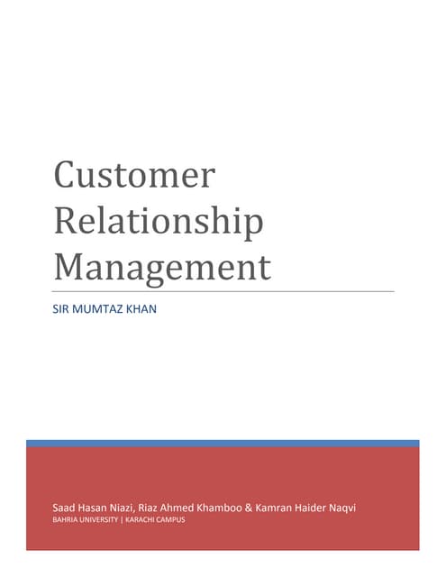 Crm dissertation