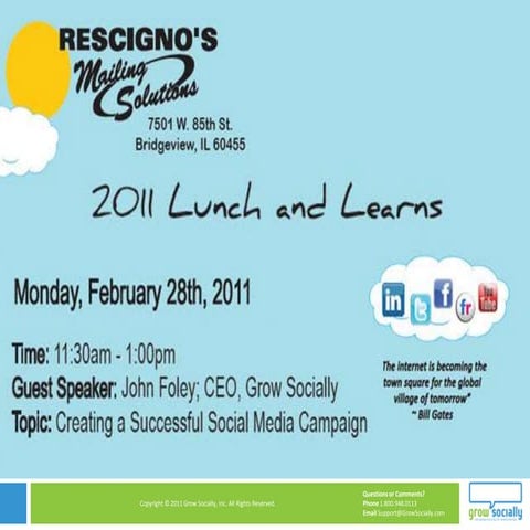 Rescigno's Lunch and Learn with John Foley