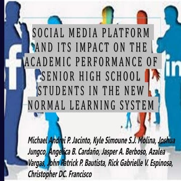 Impact Of Social Media On Academic Performance Of Students RRL | PPTX
