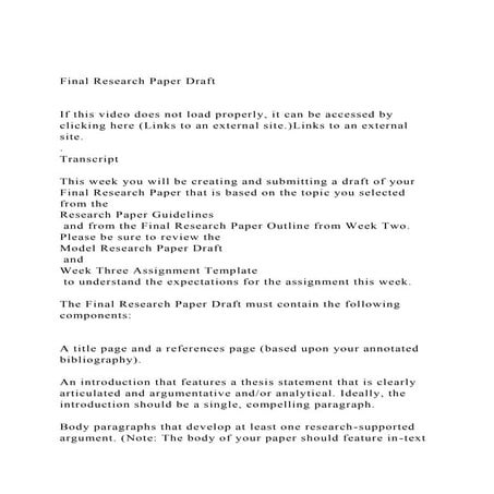 Research Paper – Final Submission InstructionsThe Research P.docx