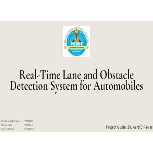 Real Time Lane and Obstacle Detection Systems | PDF