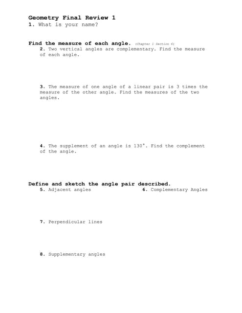 Final review 1