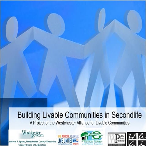Building a livable commuity in Second Life
