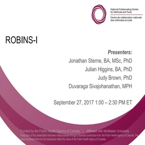 Spotlight Webinar: ROBINS-I 