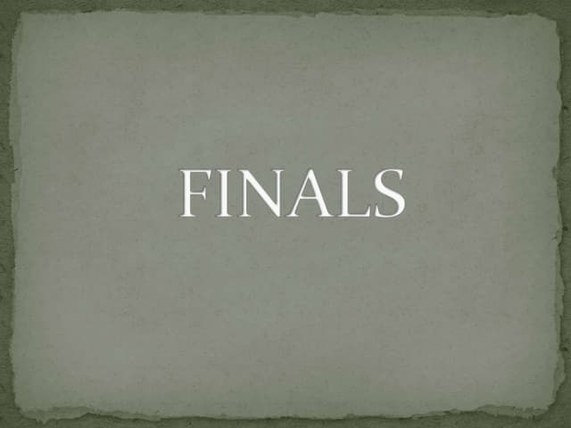 Qonfuse - Finals