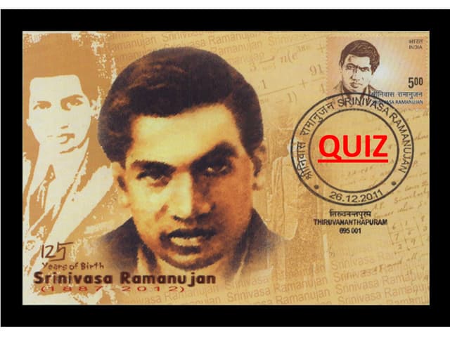 2nd Ramanujan Mathematics quiz Finals