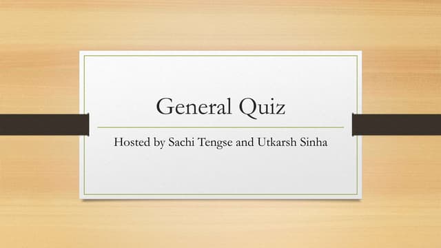 Gen Quiz Finals