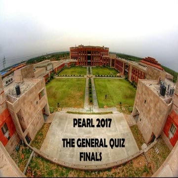 Finals - Pearl General Quiz 2017