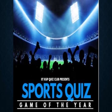 Sports Quiz finals 