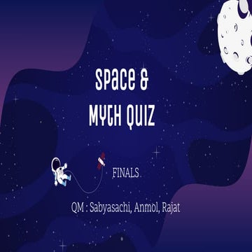 Space and  Mythology Quiz Finals (IGNUS'20)