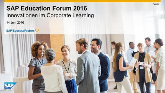 SAP Education Forum 2016: Innovationen im Corporate Learning