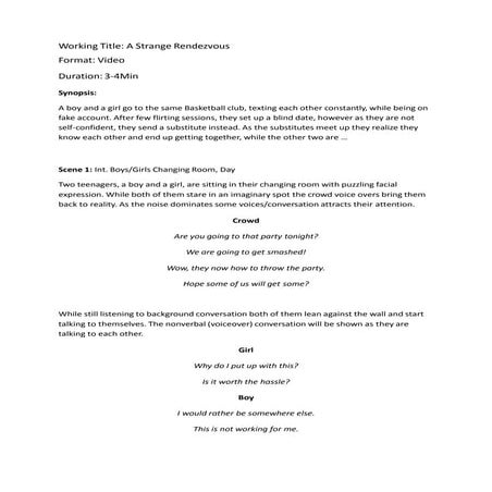 Final script draft 2 | PDF