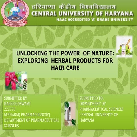 Herbal hair products
