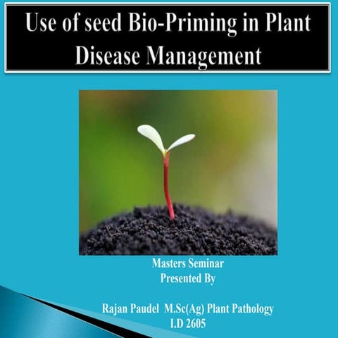 Seed Biopriming- Biological method of seed treatment
